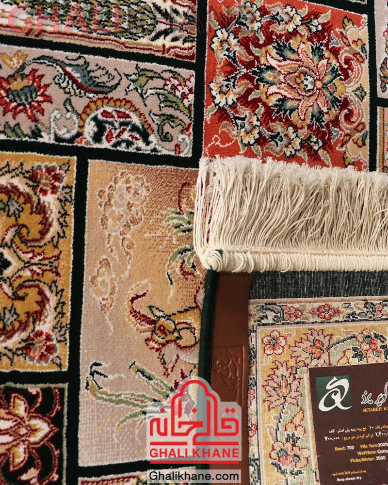 فرش کویر یزد کلکسیون شهریار 700 شانه کد Q044-1099