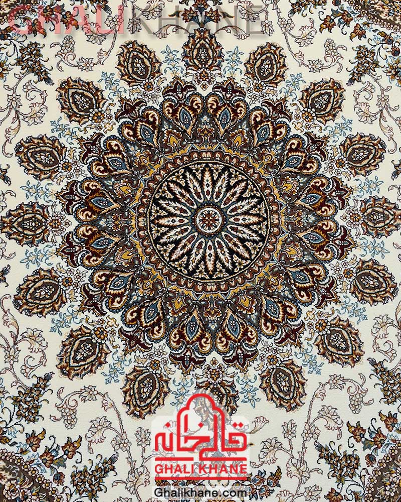 فرش نگین مشهد کد 28009 کرم
