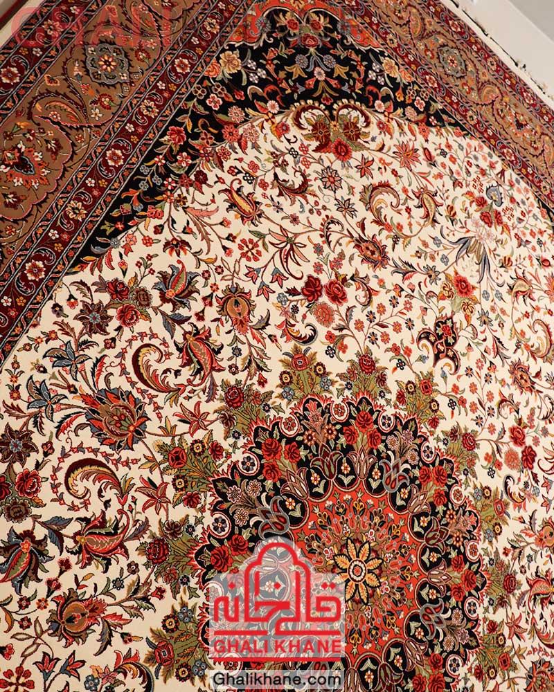 فرش ستاره کویر یزد کلکسیون شاهکار نوین 700 شانه کد N82A-2501