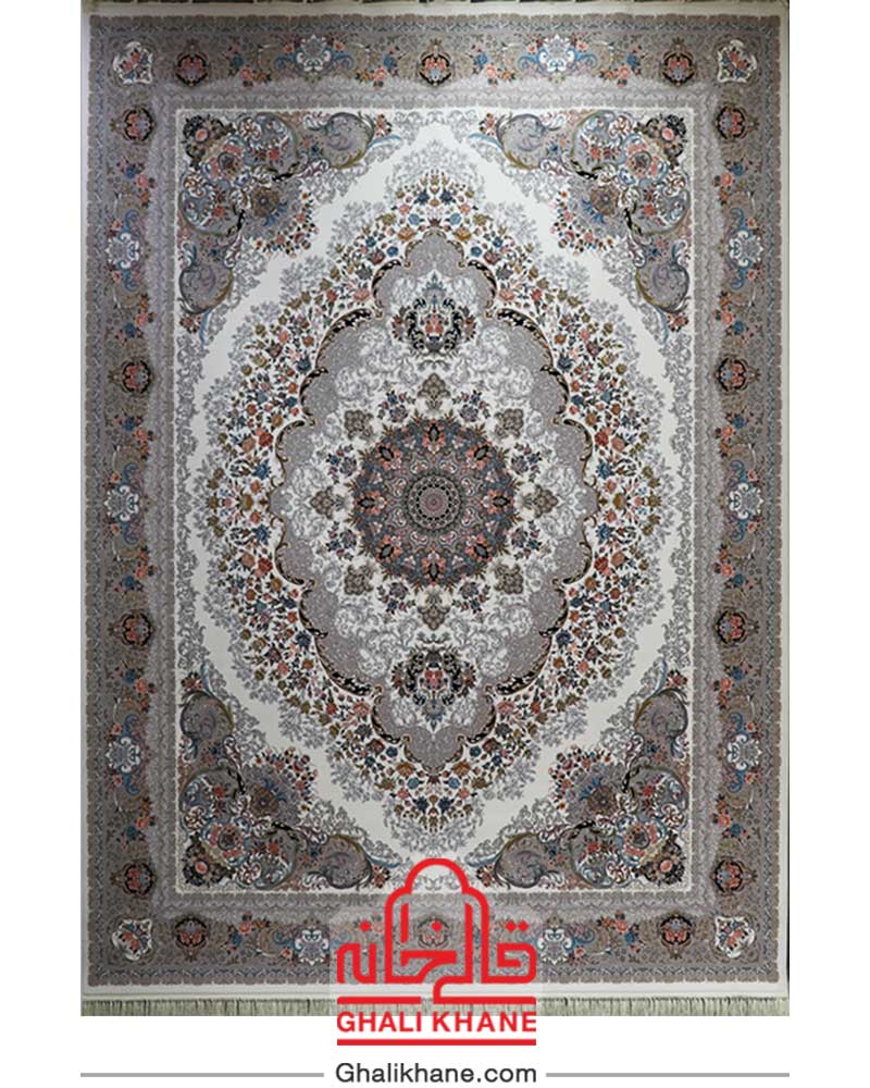 فرش مشهد کد 802091 کرم