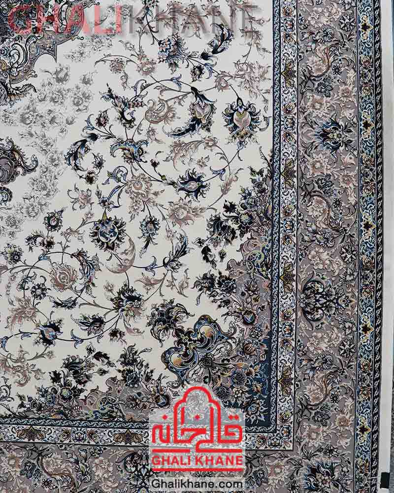 فرش زمرد مشهد کد 22001 کرم