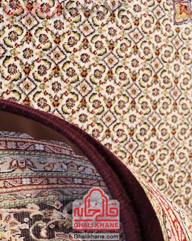فرش کویر یزد کلکسیون شهباز کد A002-1209 ریزماهی 700 شانه