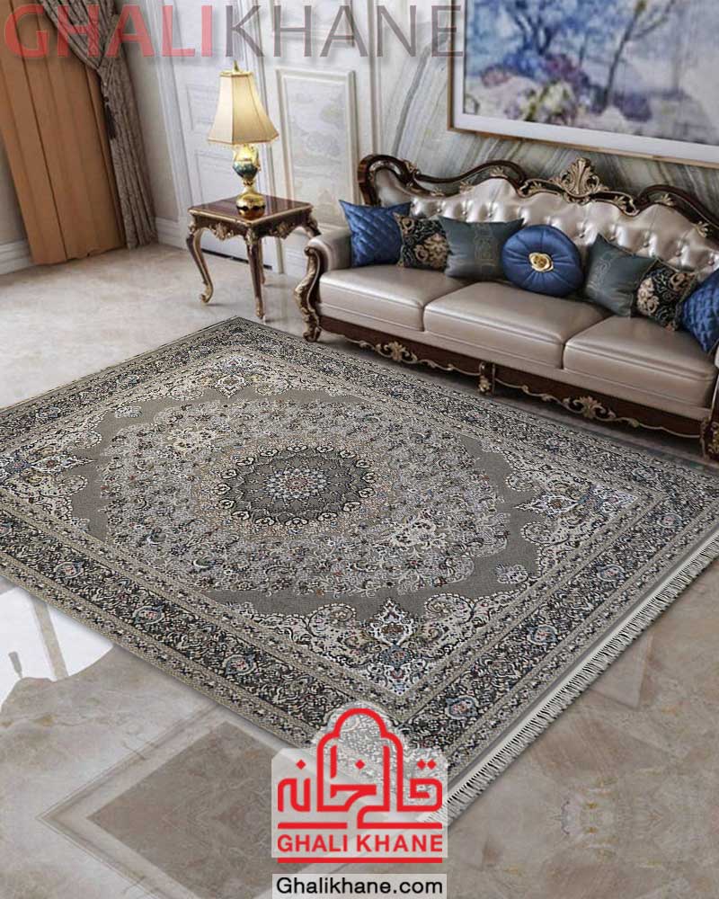 فرش زمرد مشهد کد 30003 سیلور