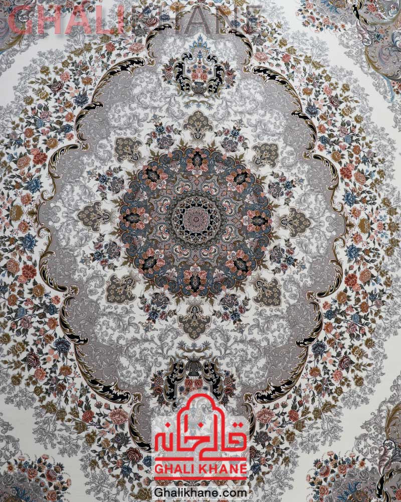 فرش مشهد کد 802091 کرم