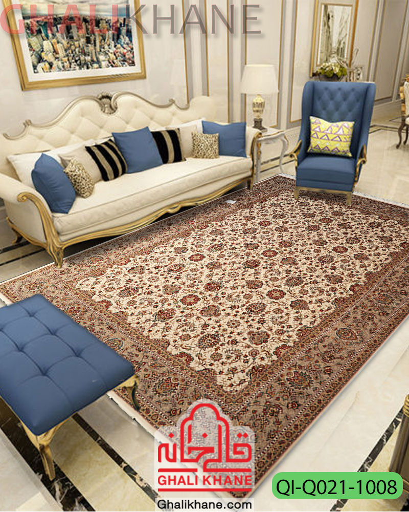 فرش کویر یزد کلکسیون شهریار کد Q021-1008
