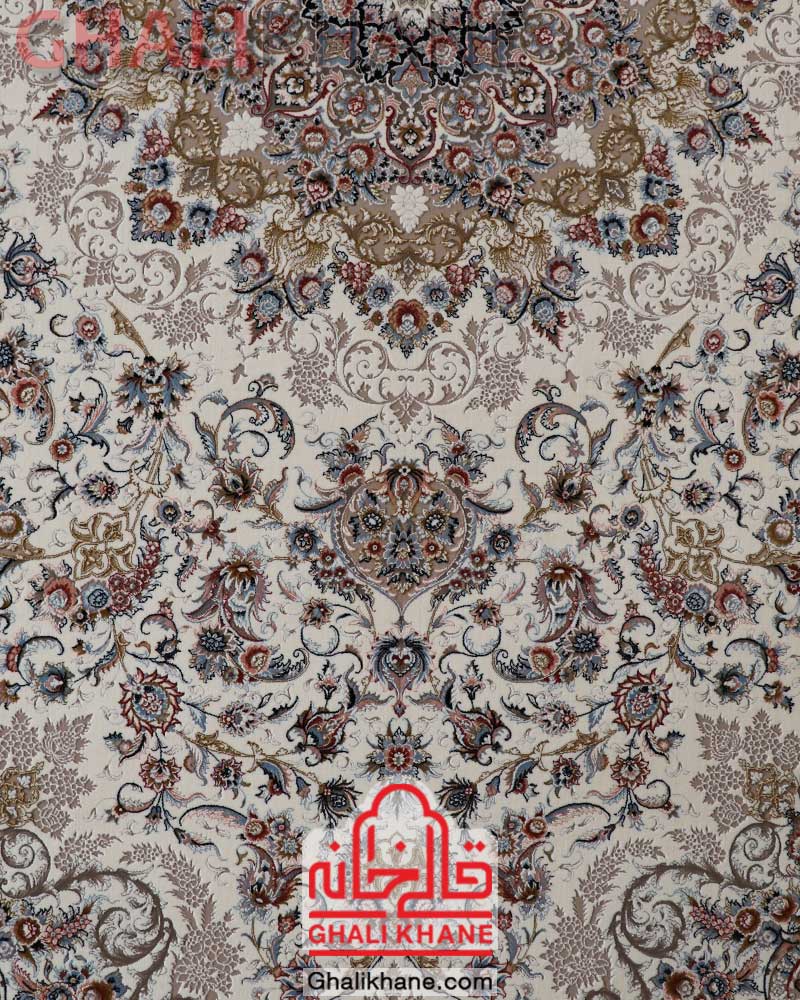 فرش زمرد مشهد کد 37000 کرم