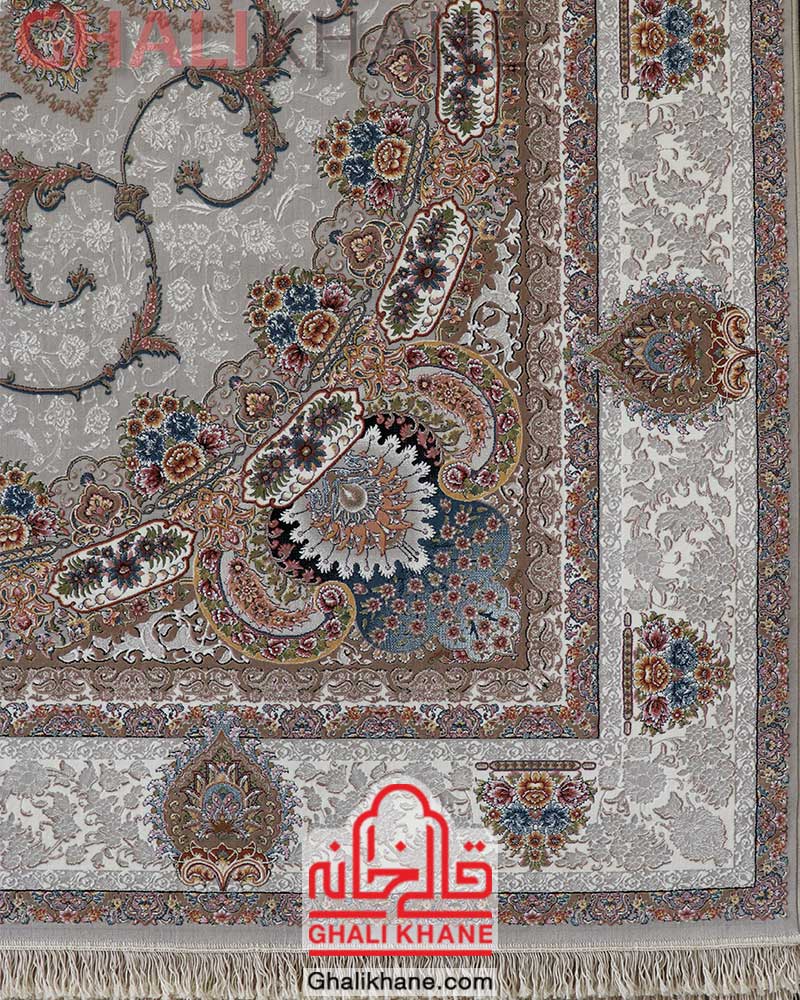 فرش نگین مشهد کد 1012 نقره ای