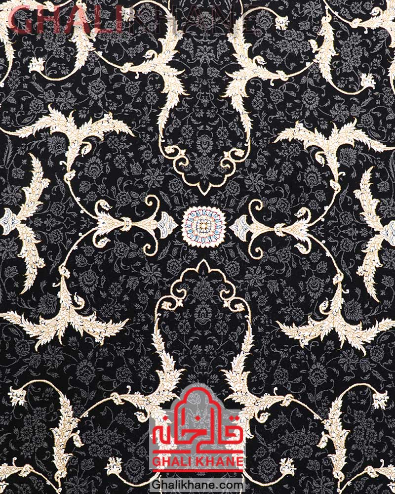 فرش نگین مشهد کد 2608 سرمه ای