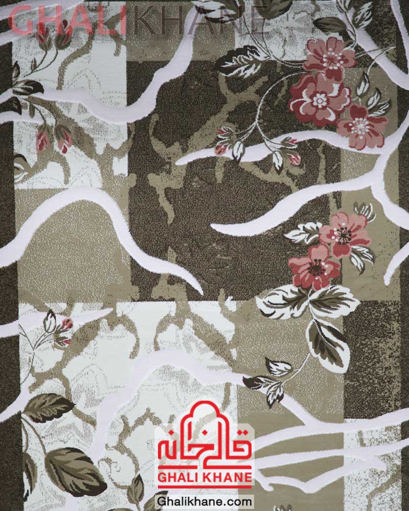 فرش زمرد مشهد کد 1712 صورتی