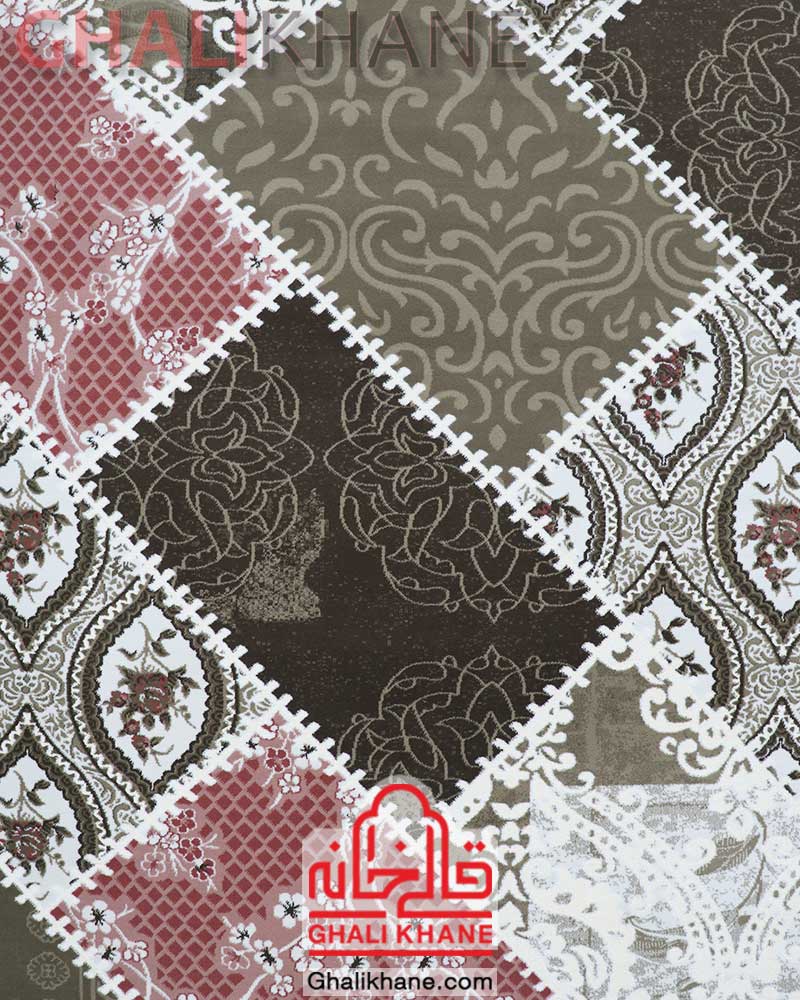 فرش زمرد مشهد کد 1715 صورتی