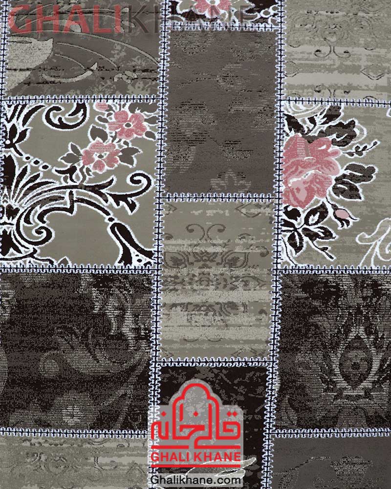 فرش زمرد مشهد کد 1721 قهوه ای