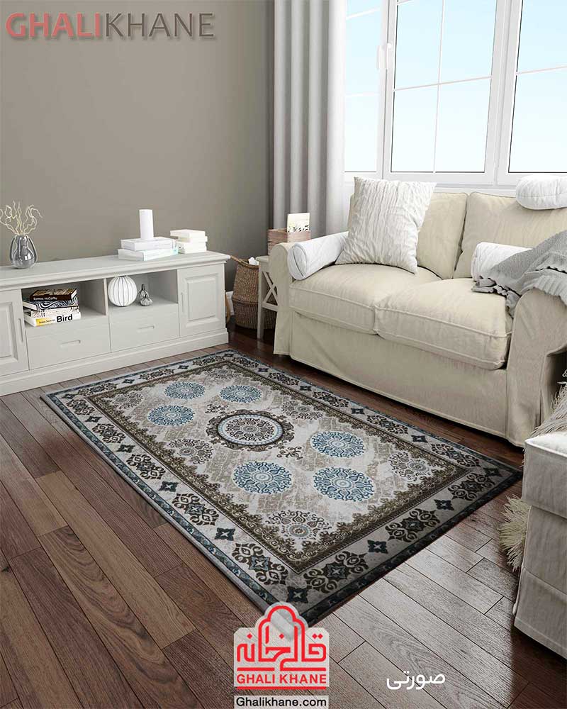 فرش زمرد مشهد کد 1729 صورتی