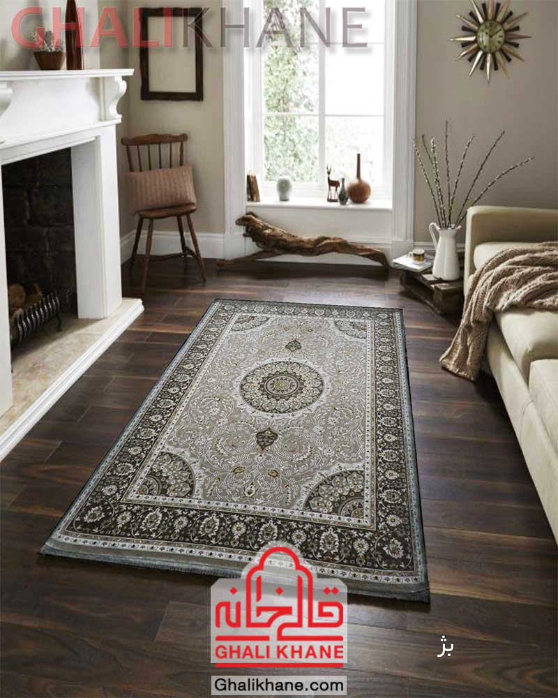 فرش زمرد مشهد کد 2130 بژ