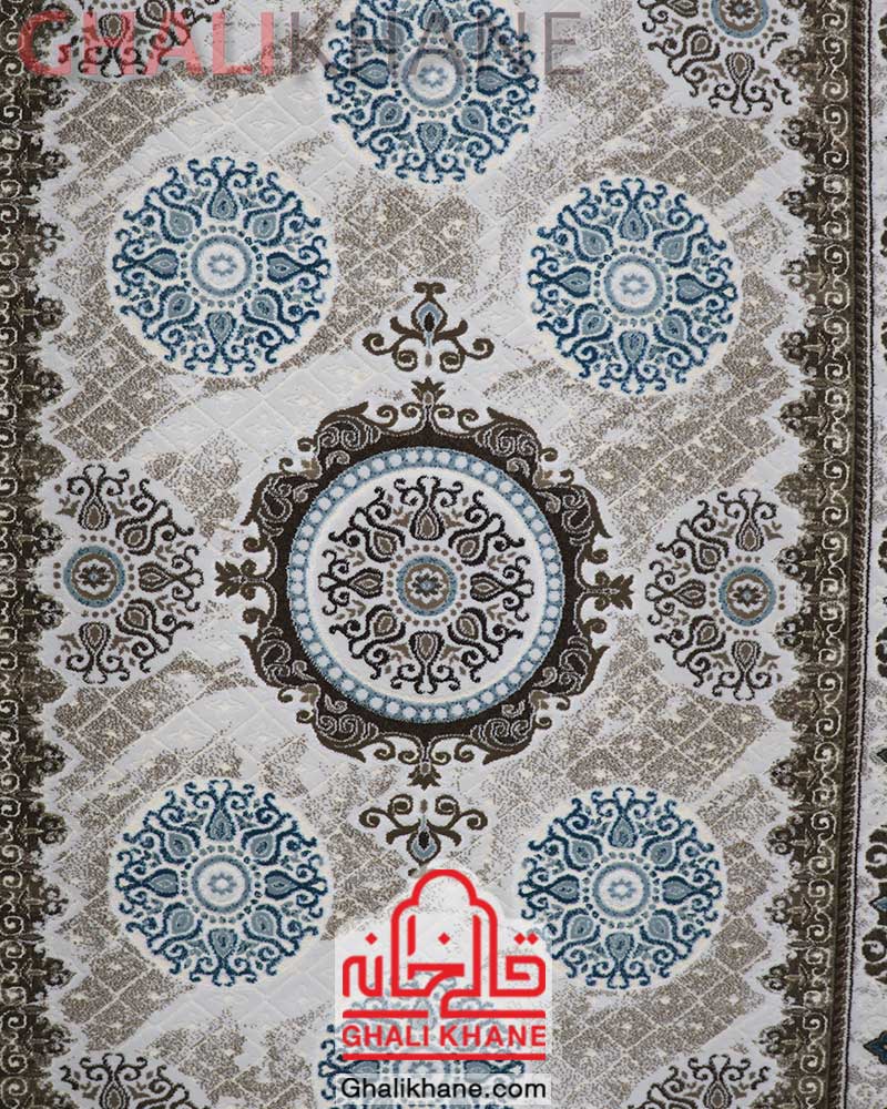 فرش زمرد مشهد فانتزی کد 1729 صورتی