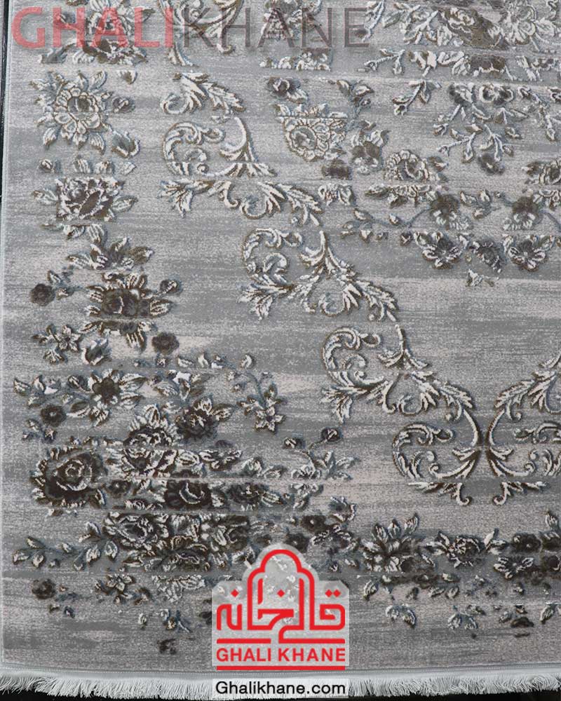 فرش وینتیج زمرد مشهد کد 5106 طوسی