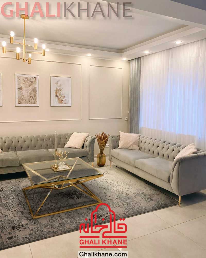 فرش زمرد مشهد کد 5110 طوسی