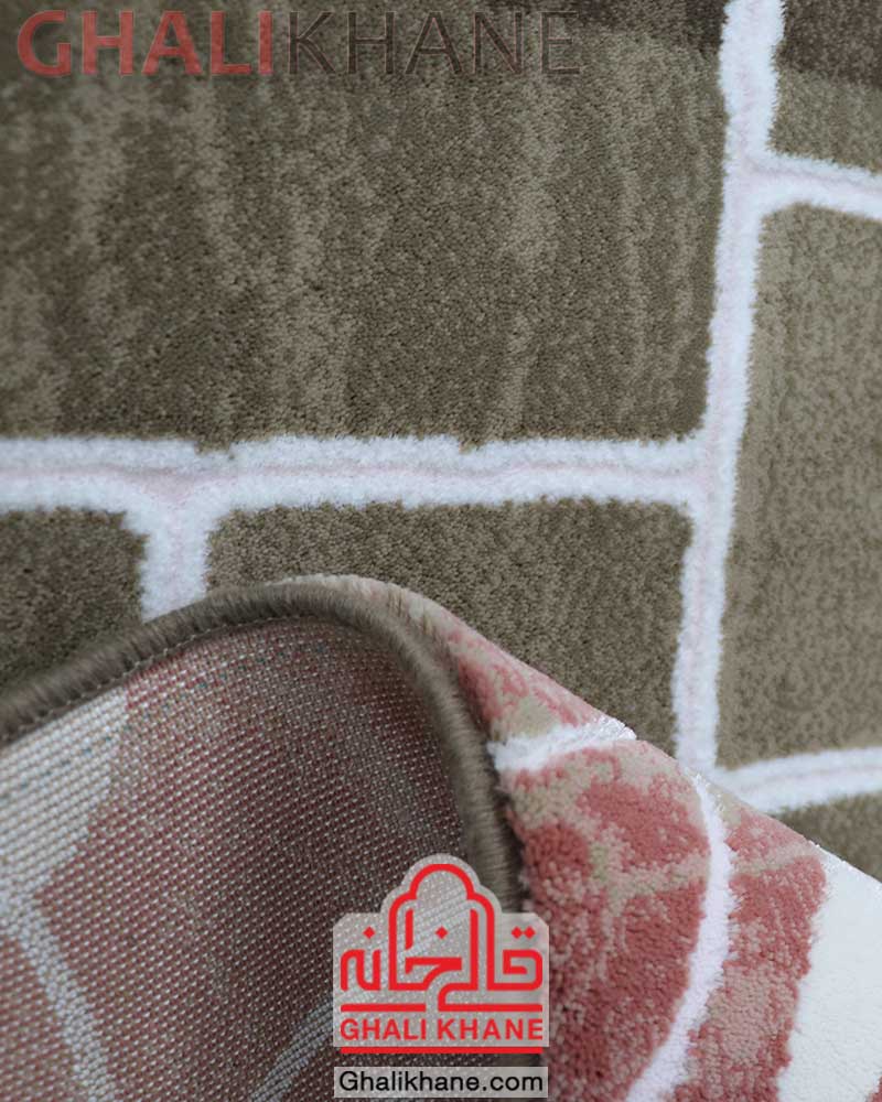 فرش زمرد مشهد کد 1705 صورتی