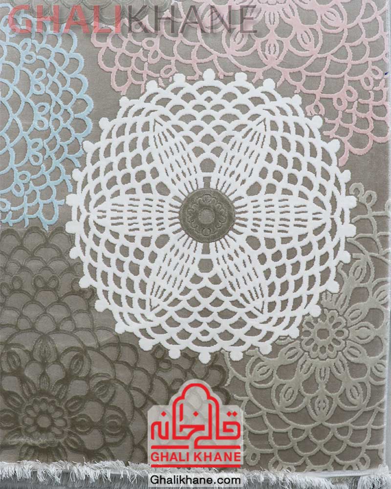 فرش زمرد مشهد کد 2107 بژ کرم