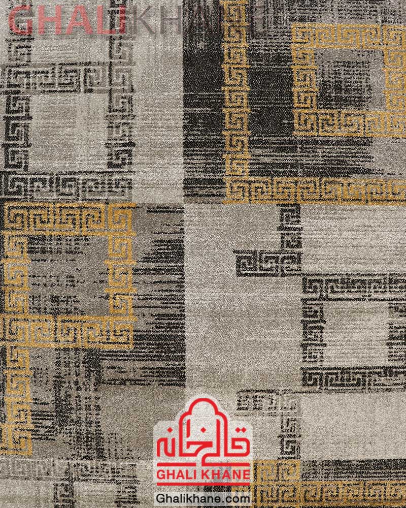 فرش ساوین کد 4120 نقره ای روشن