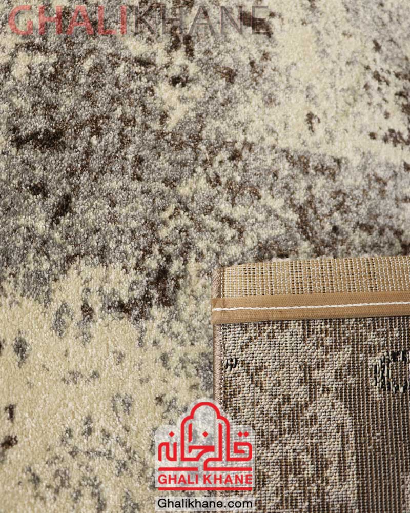 گلیم فرش ساوین کد 4118 نسکافه ای