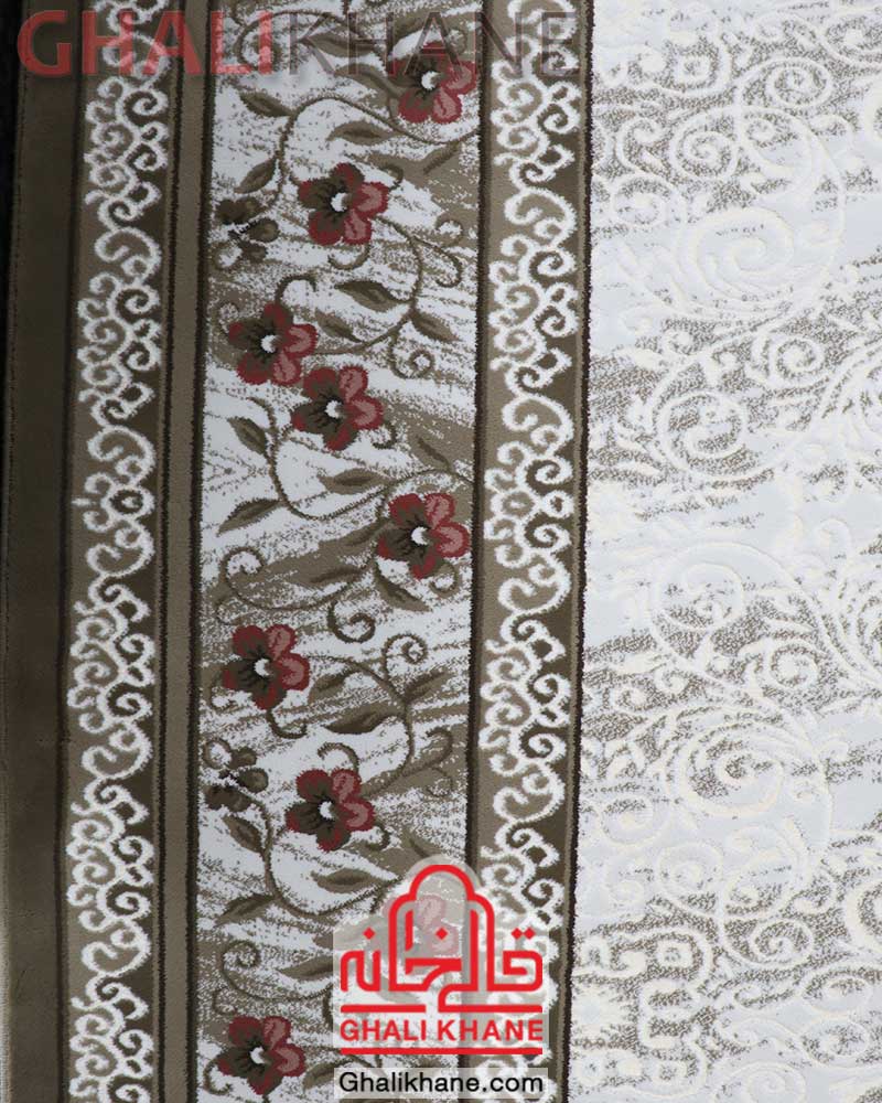 فرش زمرد مشهد کد 1713 صورتی