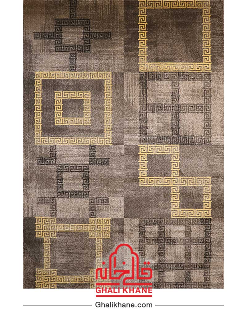 فرش ساوین کد 4120 نسکافه ای