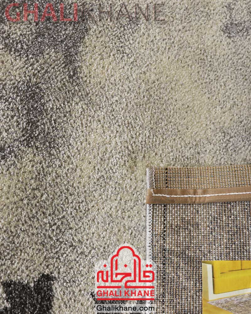 فرش ماشینی ساوین کد 4010 نقره ای روشن