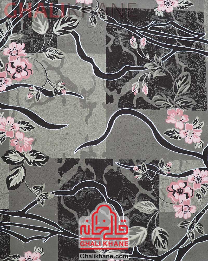 فرش زمرد مشهد کد 1712 قهوه ای