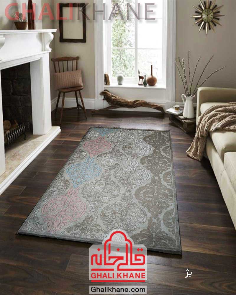 فرش زمرد مشهد کد 2108 بژ