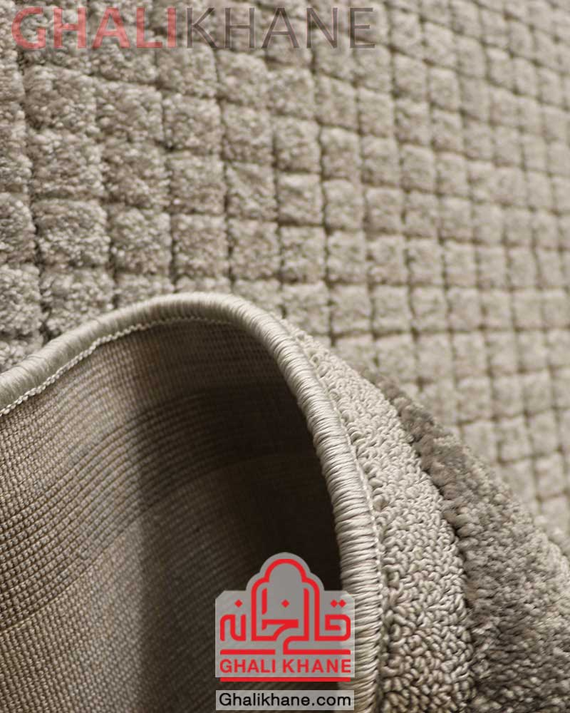 گلیم فرش ساوین کد 7433 نقره ای