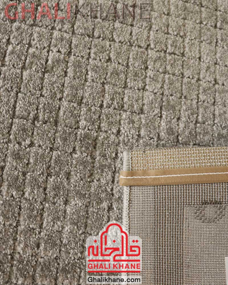 فرش ساوین کد 7433 نقره ای
