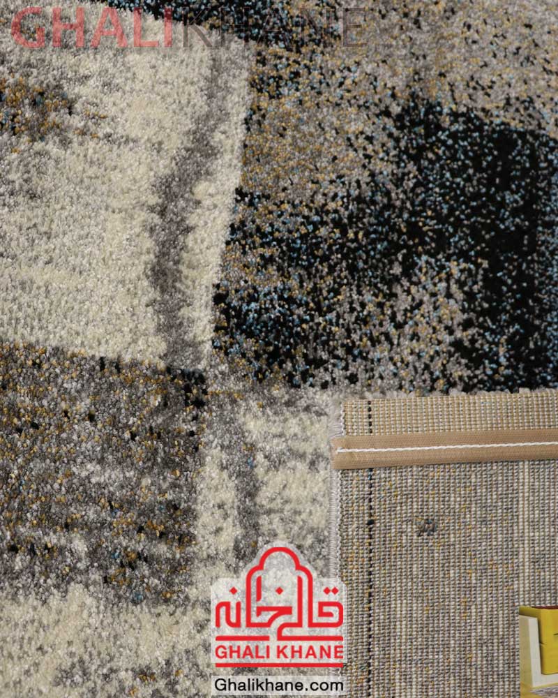 گلیم فرش ساوین کد 4127 نقره ای روشن
