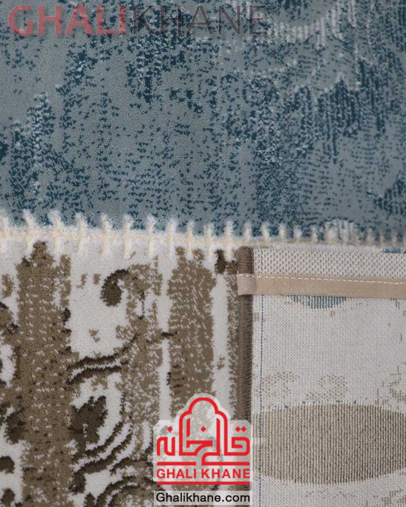 فرش زمرد مشهد کد 1721 آبی