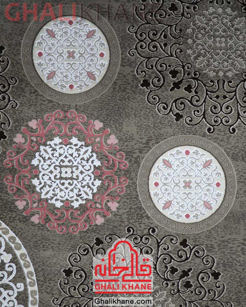 فرش زمرد مشهد کد 1707 قهوه ای