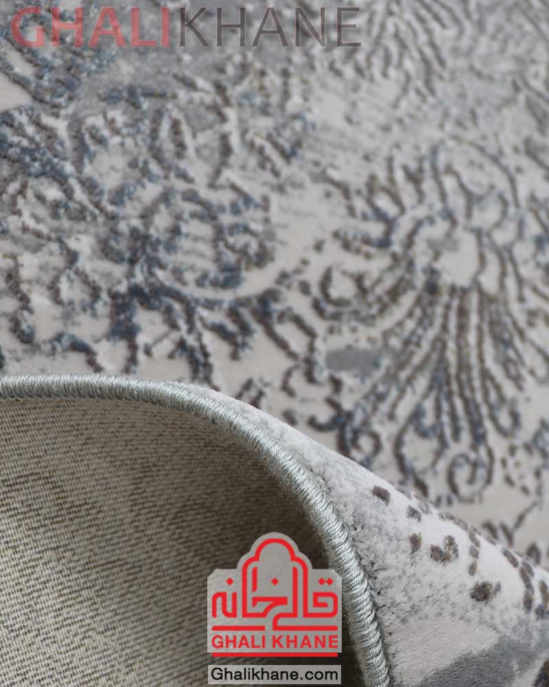 فرش زمرد مشهد 410 شانه کد 5117 طوسی