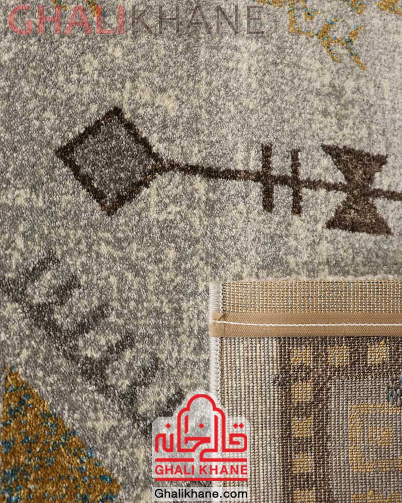گلیم فرش ساوین کد 4114 کرم