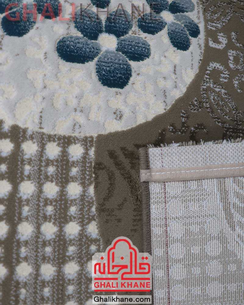 فرش زمرد مشهد کد 1706 آبی