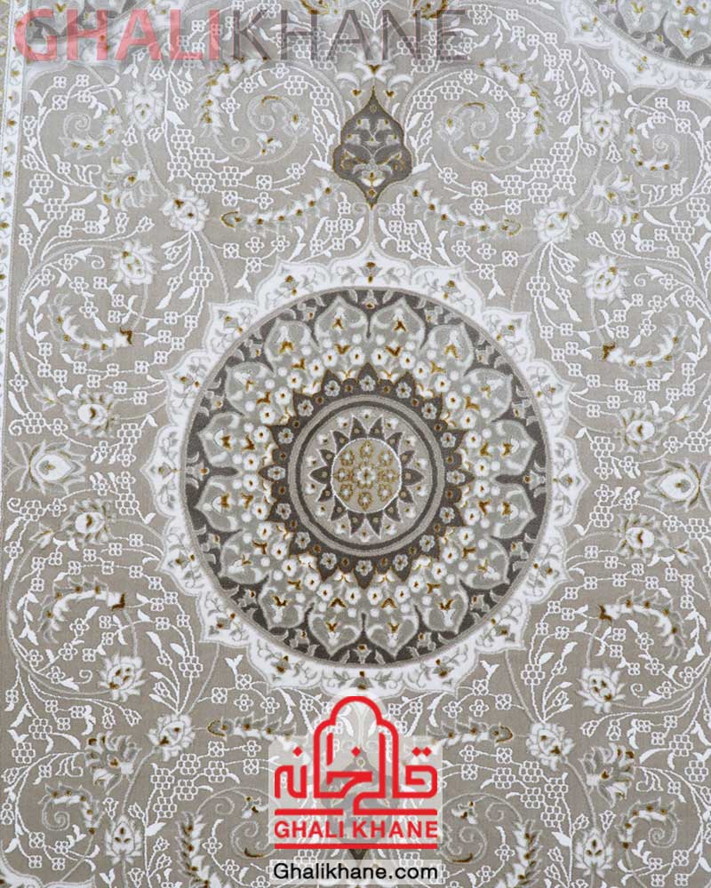فرش زمرد مشهد کد 2130 بژ