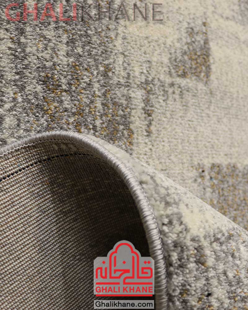 فرش ماشینی ساوین کد 4127 نقره ای روشن