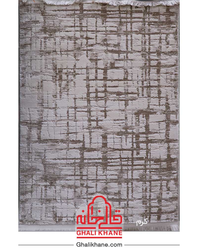 فرش زمرد مشهد کد 2116 کرم