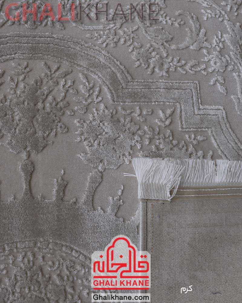 فرش زمرد مشهد کد 1910 کرم