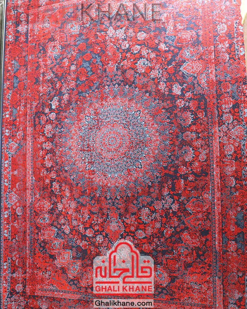 فرش تهران طرح السا سرمه‌ای لاکی